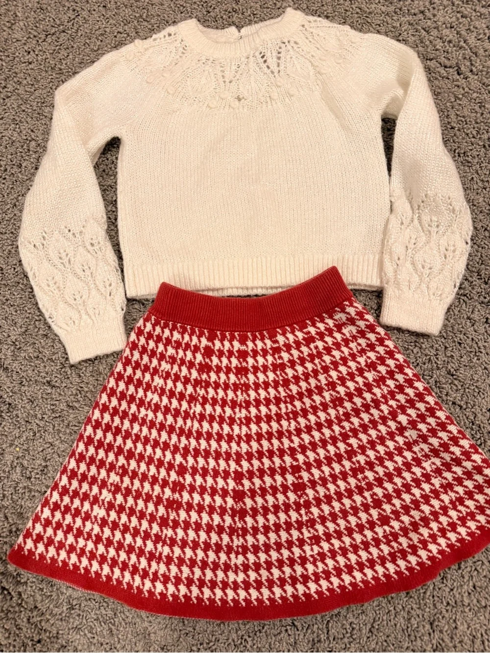 N/A skirt sweater